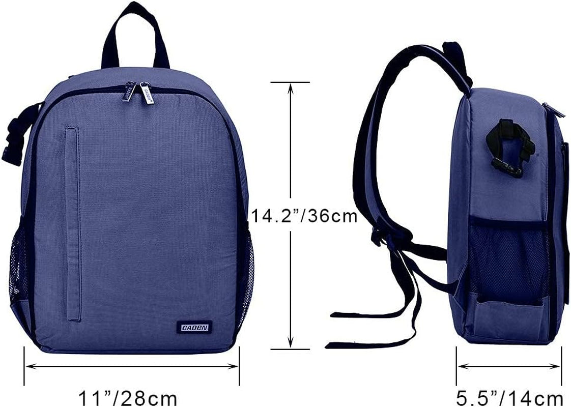 Camera Backpack Bag Professional for DSLR/SLR Mirrorless Camera Waterproof, Camera Case Compatible for Sony Canon Nikon Camera and Lens Tripod Accessories Blue