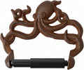 Rust Brown Cast Iron Octopus Toilet Paper Holder – Nautical Cabin
