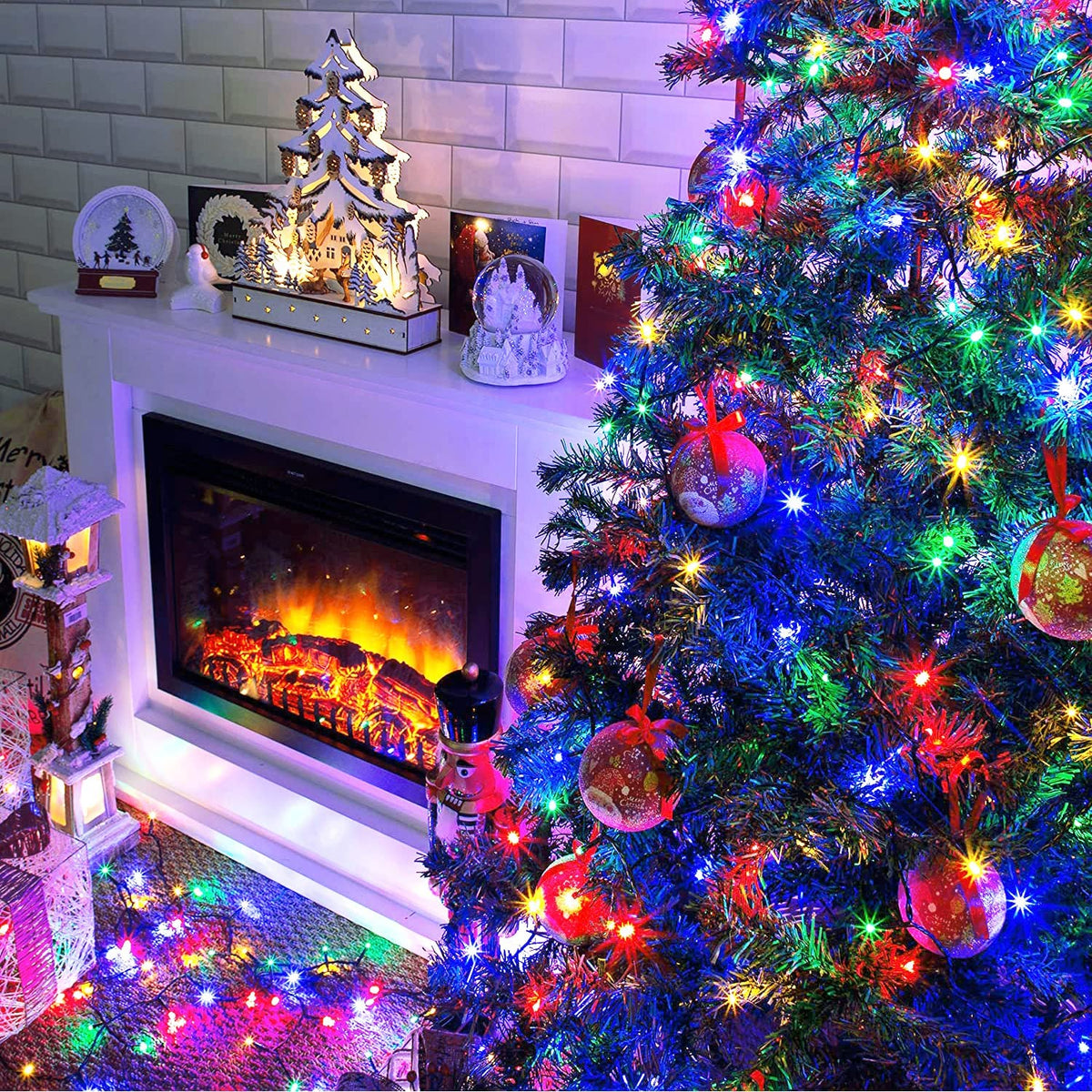 250 LED Christmas Tree Lights, 91.5Ft Multicolor Lights