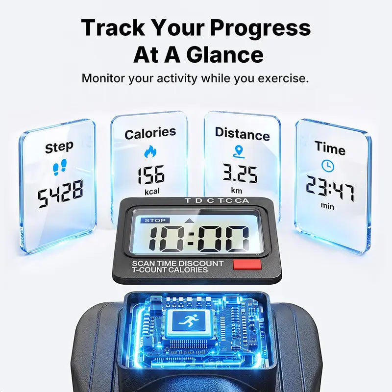Merach Rocking Stepper Ski Machine with 3D Motion Stepper Design Side Sepper Machine for Home Workout - 330 Lbs Capacity, Compact & Space-Saving Design, Built-In Counter Backtoschool