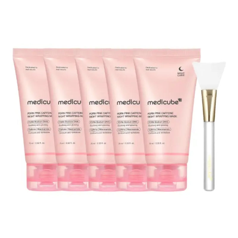 [Medicube] PDRN Pink Caffeine Overnight Wrapping Mask : SLEEP, SHED, and GLOW!