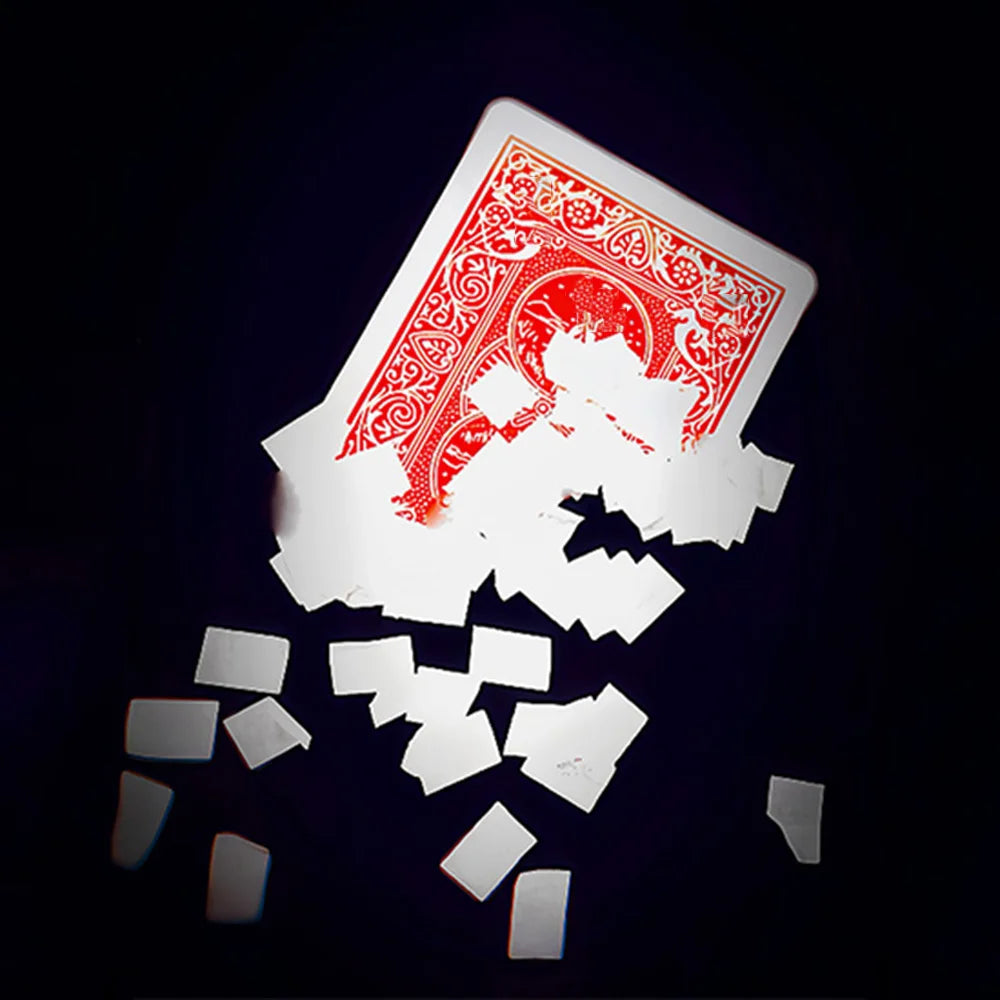 Gorgeous Vanish Magic Tricks Playing Card Vanishes to Snowflakes Appearing Card Change Magia Close up Street Illusions Gimmicks