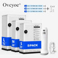 Ovcyoe [2026 Upgraded] X7 Cordless Vacuum Sealer Bags 15-Pack Travel Set, Rechargeable Air Pump Included, PE PA Blend Waterproof Zip-Closure Compact & Efficient Carry-On Size Travel Accessories for Luggage,Home Decor
