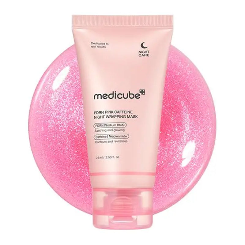 [Medicube] PDRN Pink Caffeine Overnight Wrapping Mask : SLEEP, SHED, and GLOW!