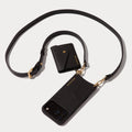 Remi Leather Crossbody Phone Case Iphone 17 Pro Max - Black/Gld