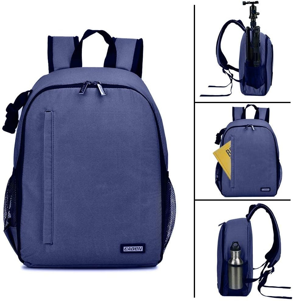Camera Backpack Bag Professional for DSLR/SLR Mirrorless Camera Waterproof, Camera Case Compatible for Sony Canon Nikon Camera and Lens Tripod Accessories Blue