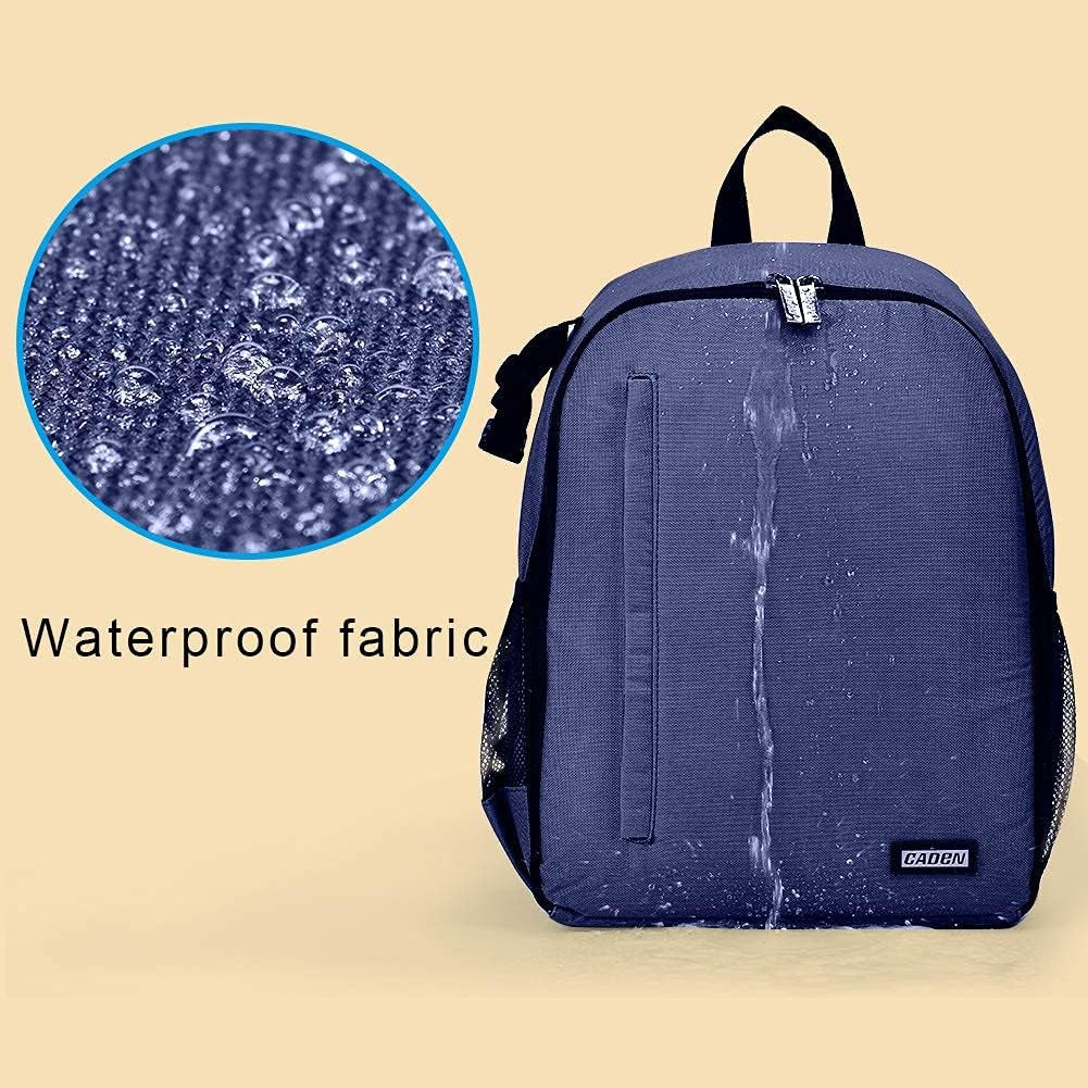 Camera Backpack Bag Professional for DSLR/SLR Mirrorless Camera Waterproof, Camera Case Compatible for Sony Canon Nikon Camera and Lens Tripod Accessories Blue