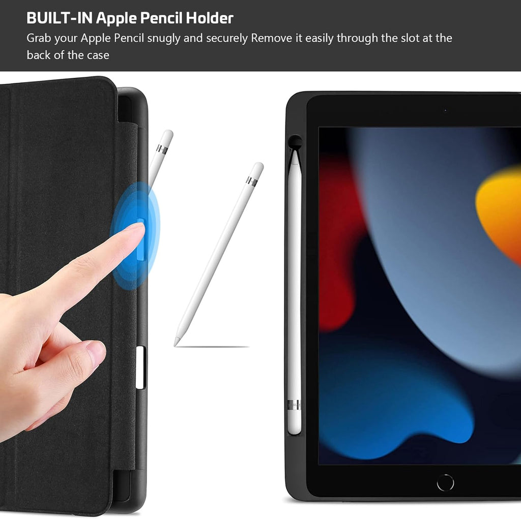 Smart Case for Ipad 10.2" 9Th/8Th/7Th Gen, Black